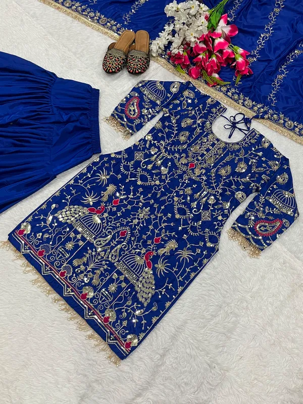 Designer_Party_Wear_Top_Dhoti_Salwar_Dupatta_Set