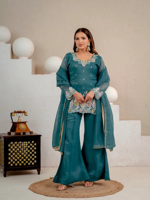 Designer_Party_Wear_Top_Plazzo_and_Dupatta_Set
