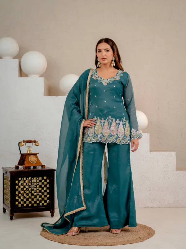 Designer_Party_Wear_Top_Plazzo_and_Dupatta_Set