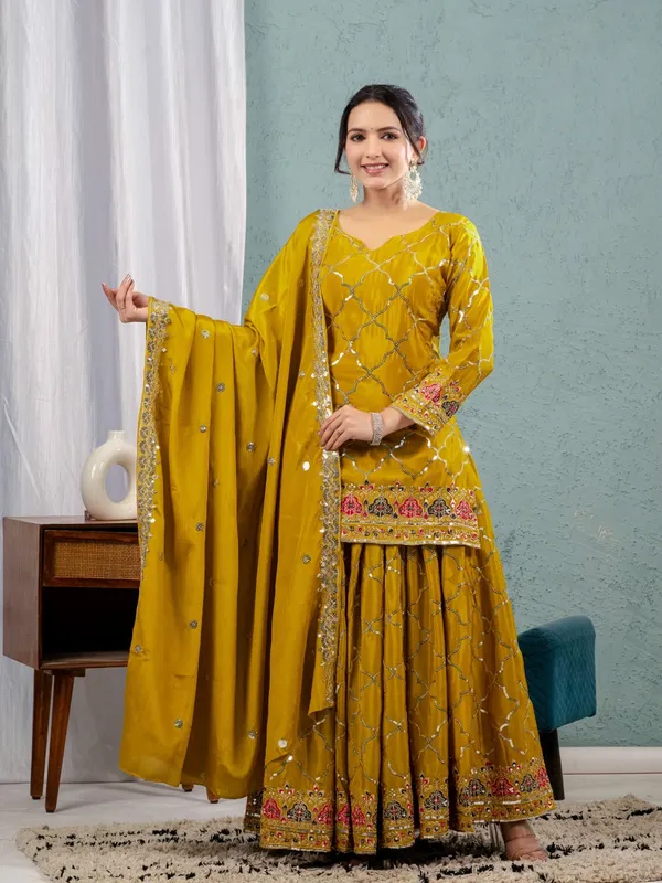 Designer_Party_Wear_Top_Sharara_Plazzo_Dupatta_Set