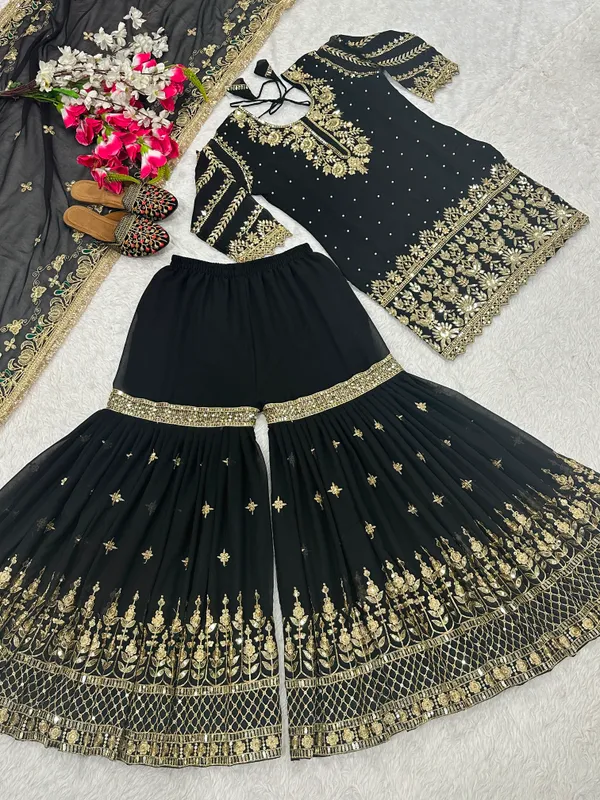 Designer_Party_Wear_Top_Sharara_Plazzo_Dupatta_Set