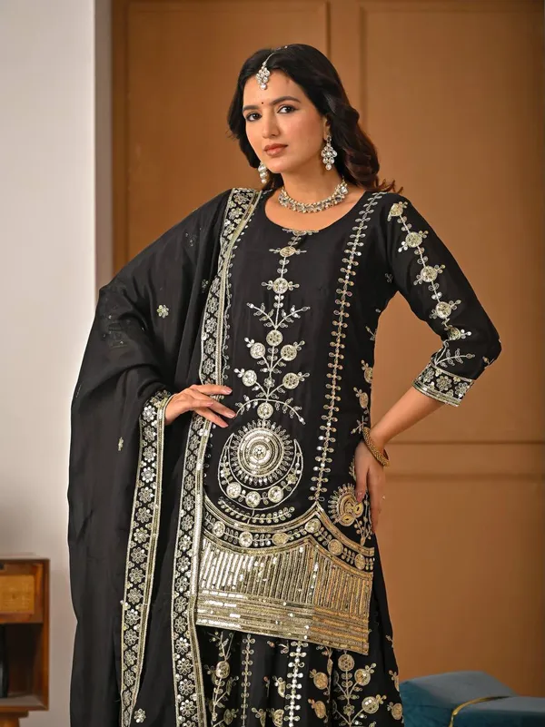 Designer_Party_Wear_Top_Sharara_Plazzo_Dupatta_Set