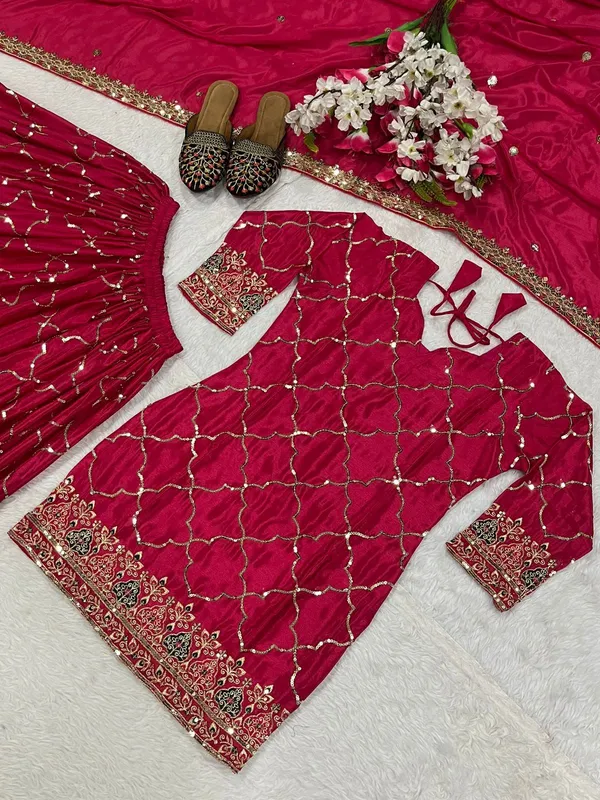 Designer_Party_Wear_Top_Sharara_Plazzo_Dupatta_Set