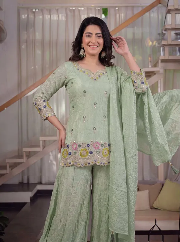 Designer_Party_Wear_Top_Sharara_Plazzo_and_Dupatta_Set