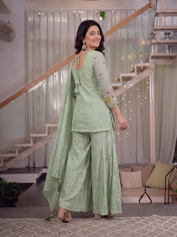 Designer_Party_Wear_Top_Sharara_Plazzo_and_Dupatta_Set