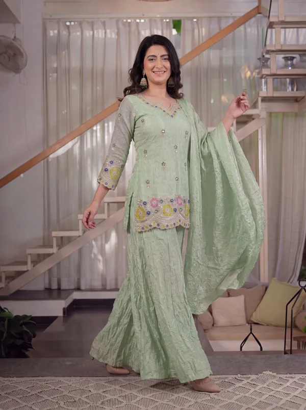 Designer_Party_Wear_Top_Sharara_Plazzo_and_Dupatta_Set