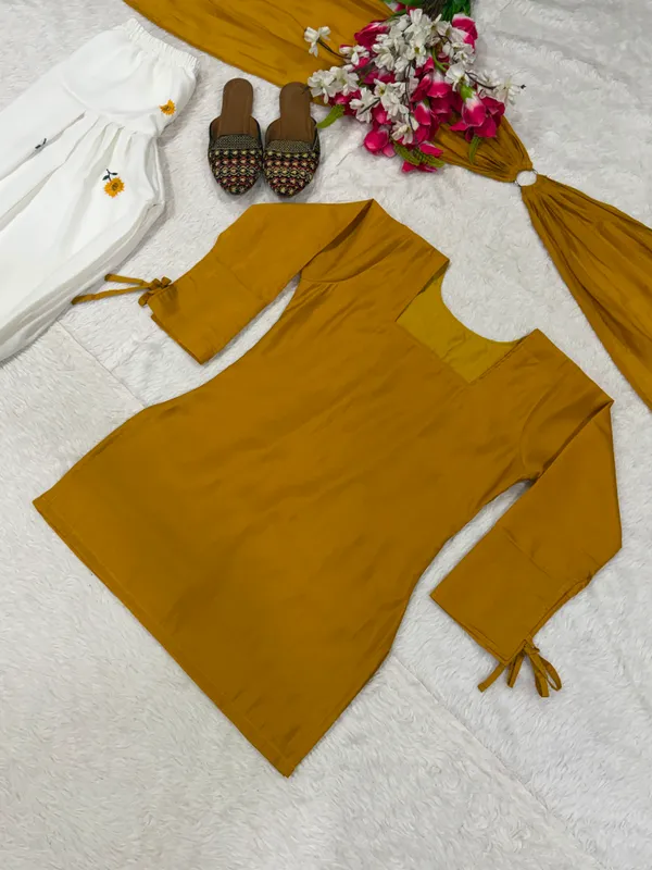 Designer_Party_Wear_Top_with_Farshi_Salwar_Dupatta_Set