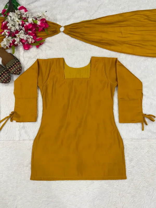 Designer_Party_Wear_Top_with_Farshi_Salwar_Dupatta_Set
