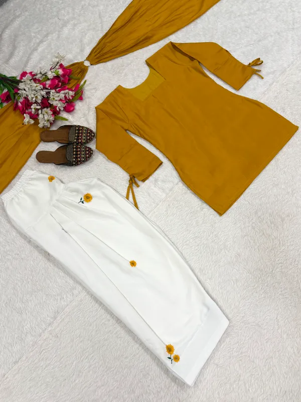 Designer_Party_Wear_Top_with_Farshi_Salwar_Dupatta_Set