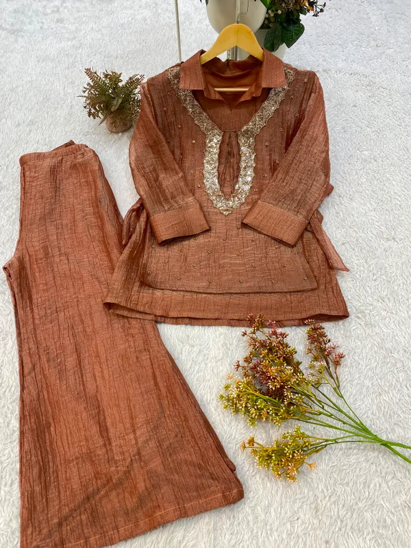 Designer_Shirt_Pant_with_Hand_Embroidered_Shrug