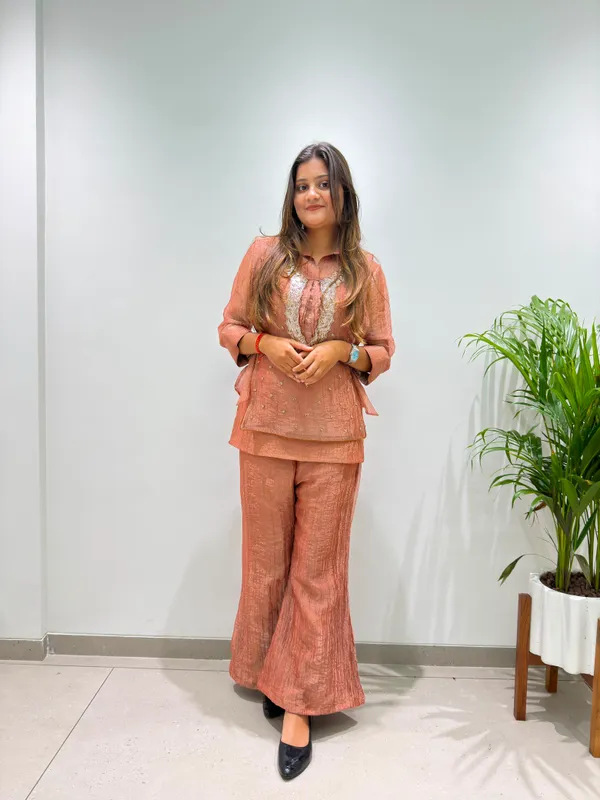 Designer_Shirt_Pant_with_Hand_Embroidered_Shrug