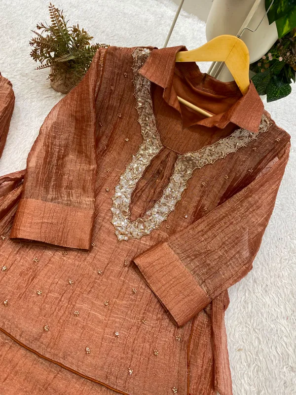 Designer_Shirt_Pant_with_Hand_Embroidered_Shrug