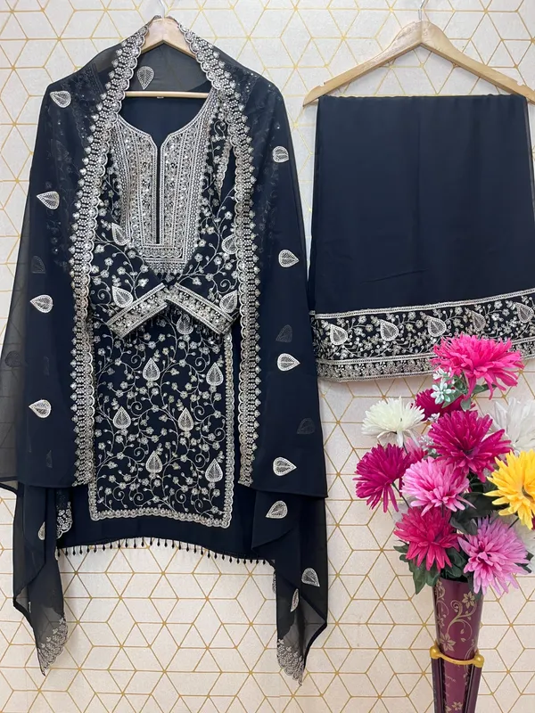 Designer_Wear_Sequence_Embroidery_on_Star_Fox_Georgette_Top_and_Plazzo_with_Dupatta