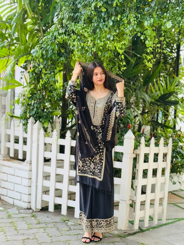 Designer_Wear_Sequence_Embroidery_on_Star_Fox_Georgette_Top_and_Plazzo_with_Dupatta