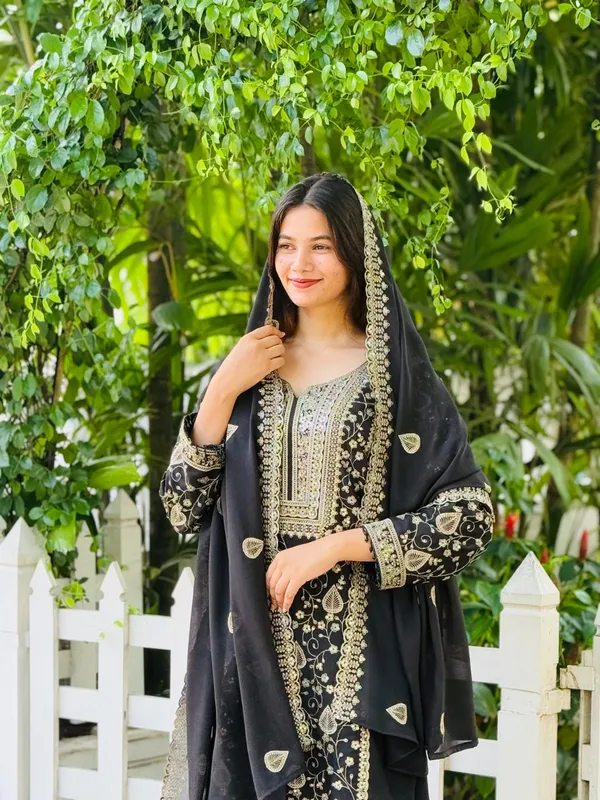 Designer_Wear_Sequence_Embroidery_on_Star_Fox_Georgette_Top_and_Plazzo_with_Dupatta