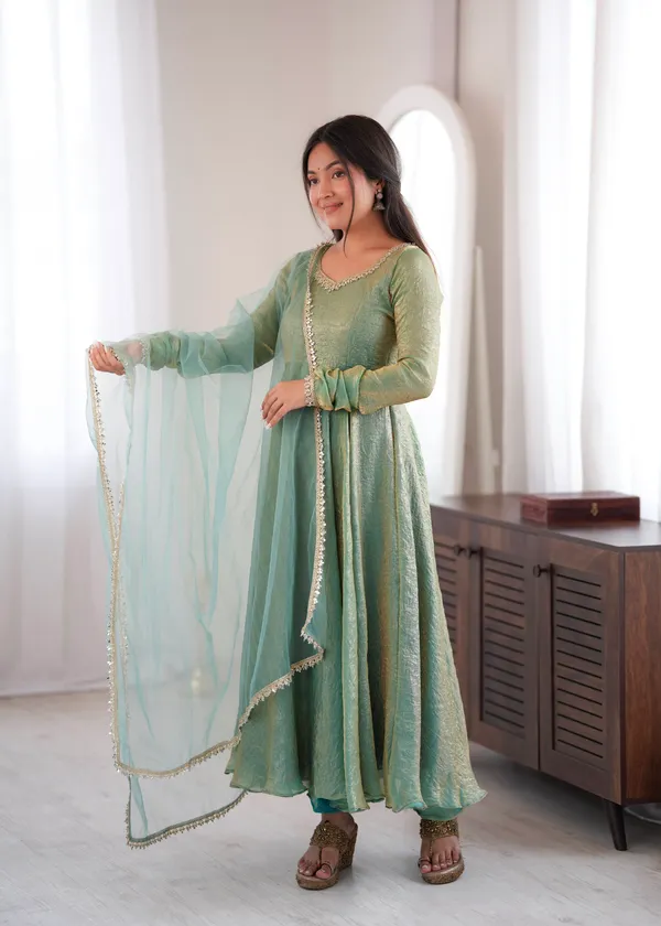 Doremon_Crush_Real_Mirror_Work_Gown_Set_with_Dupatta