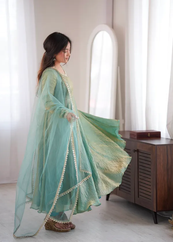 Doremon_Crush_Real_Mirror_Work_Gown_Set_with_Dupatta
