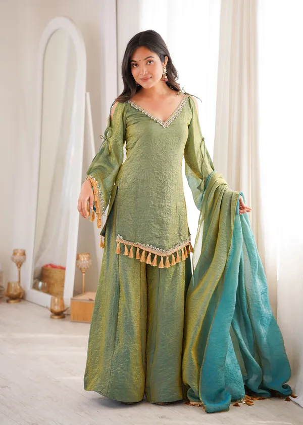 Doremon_Crush_Real_Mirror_Work_Top_Plazzo_Dupatta_Set