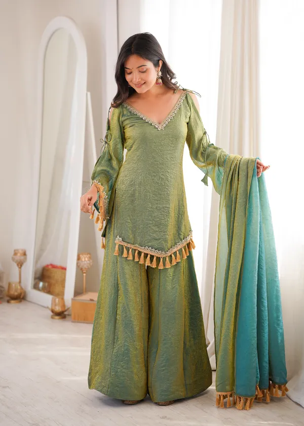 Doremon_Crush_Real_Mirror_Work_Top_Plazzo_Dupatta_Set