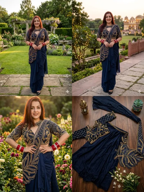 Elegant_Indo-Western_Dhoti_Drape_Saree