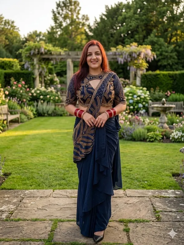 Elegant_Indo-Western_Dhoti_Drape_Saree