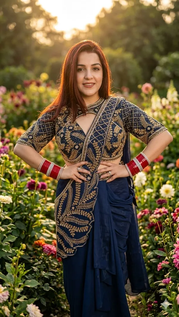 Elegant_Indo-Western_Dhoti_Drape_Saree