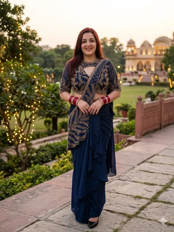 Elegant_Indo-Western_Dhoti_Drape_Saree