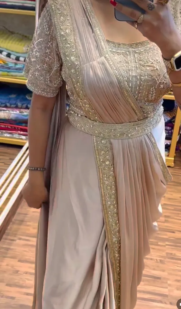 Embroidery_Cording_Work_Ready-to-Wear_Saree_Set_with_Blouse
