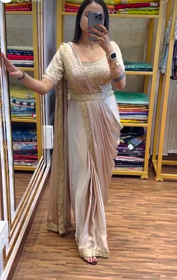 Embroidery_Cording_Work_Ready-to-Wear_Saree_Set_with_Blouse
