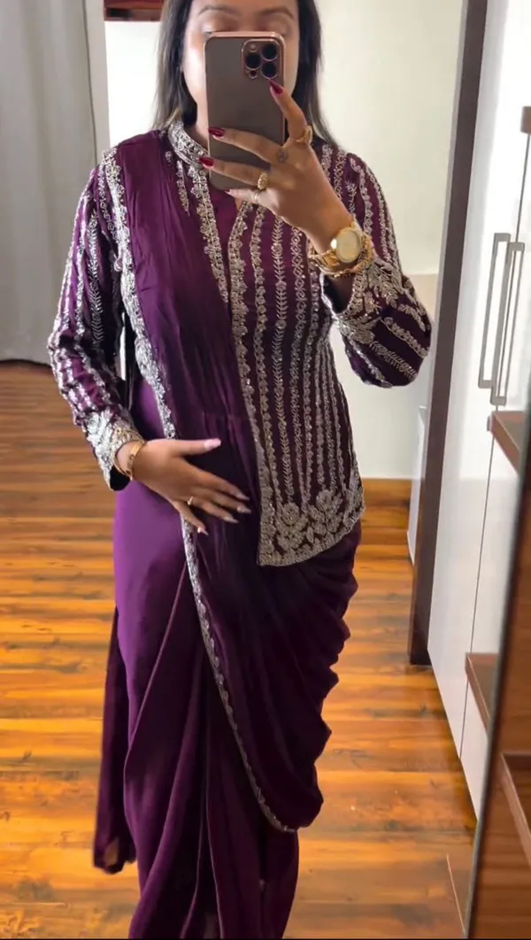 Embroidery_Cording_Work_Ready-to-Wear_Saree_with_Jacket
