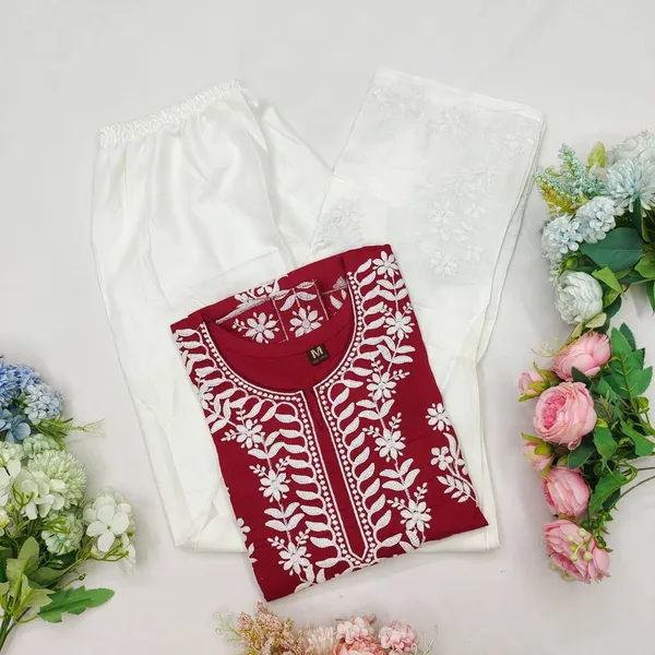 Exclusive_Kurti_Pent_Pair_Set_with_Embroidery_Work