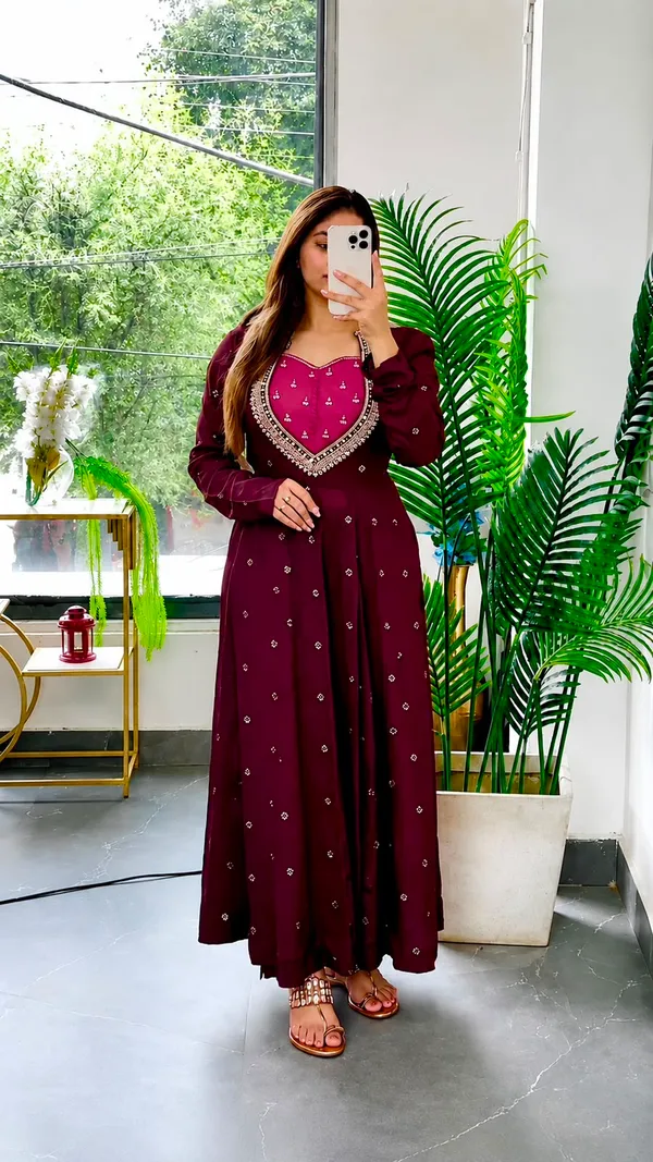 Fancy_Embroidery_Sequence_with_Coding_Work_Anarkali_Gown_Set