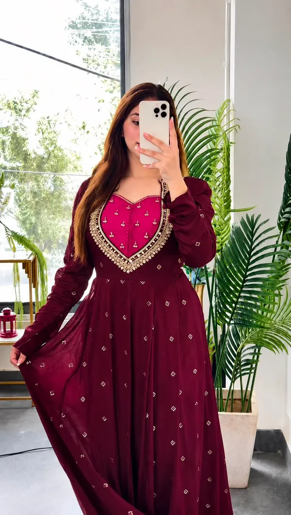 Fancy_Embroidery_Sequence_with_Coding_Work_Anarkali_Gown_Set