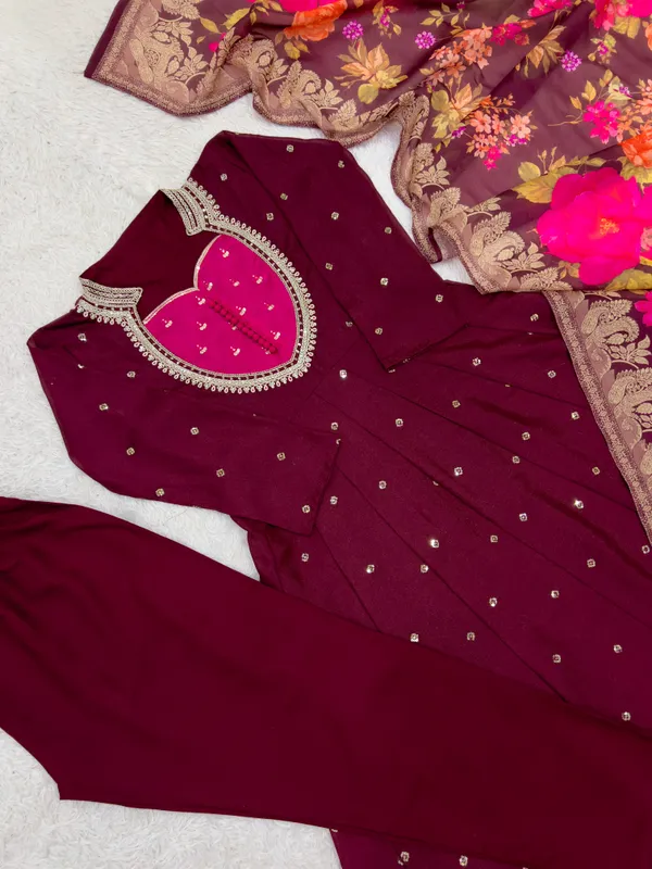 Fancy_Embroidery_Sequence_with_Coding_Work_Anarkali_Gown_Set