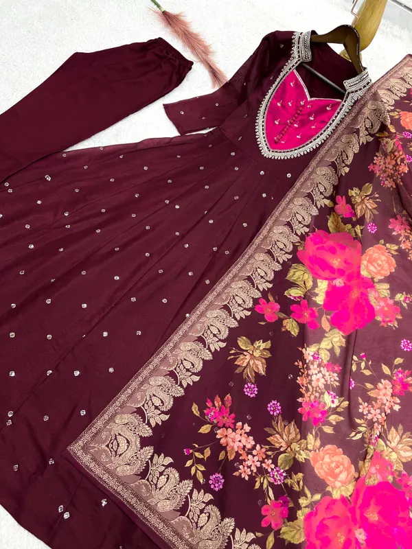 Fancy_Embroidery_Sequence_with_Coding_Work_Anarkali_Gown_Set