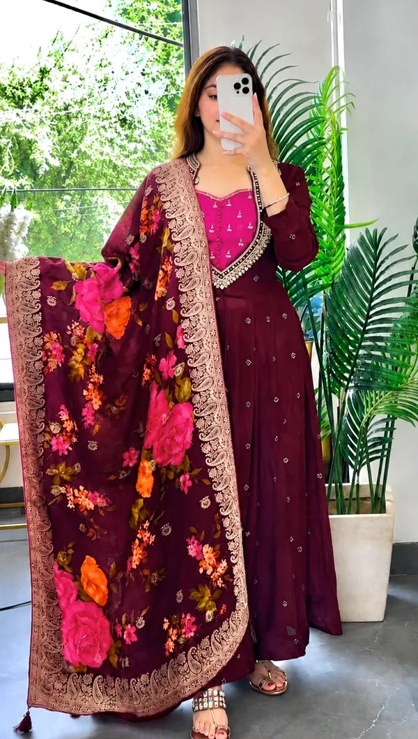 Fancy_Embroidery_Sequence_with_Coding_Work_Anarkali_Gown_Set