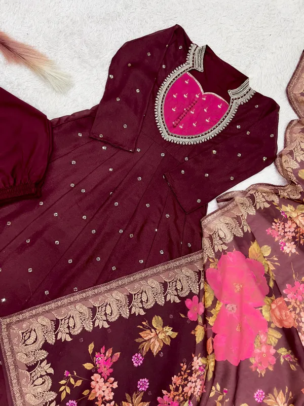 Fancy_Embroidery_Sequence_with_Coding_Work_Anarkali_Gown_Set