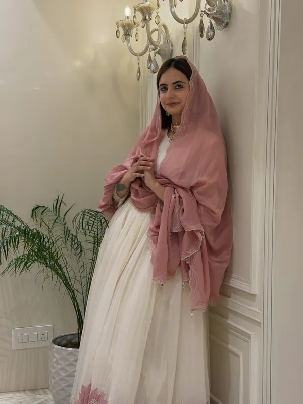 Faux_Georgette_Embroidery_Gown_Set_with_Dupatta