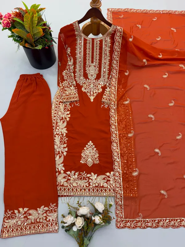 Faux_Georgette_Heavy_Embroidery_Sequence_Work_Set