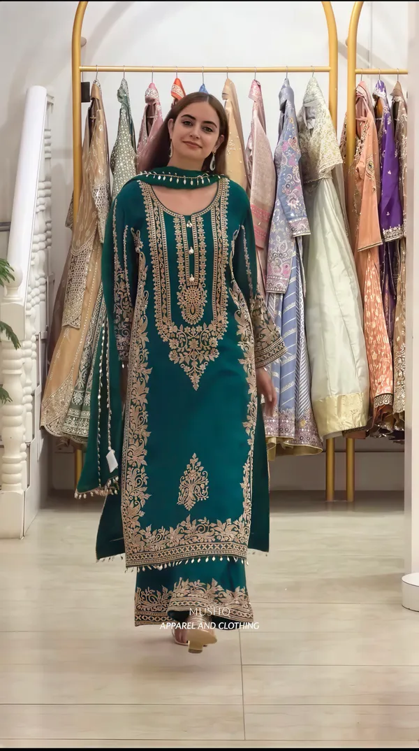 Faux_Georgette_Heavy_Embroidery_Sequence_Work_Set