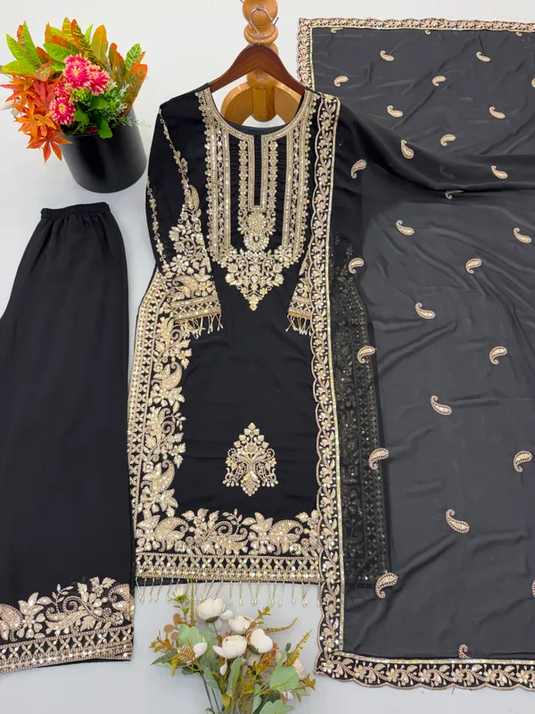 Faux_Georgette_Heavy_Embroidery_Sequence_Work_Set