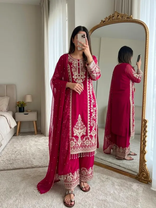 Faux_Georgette_Heavy_Embroidery_Sequence_Work_Set