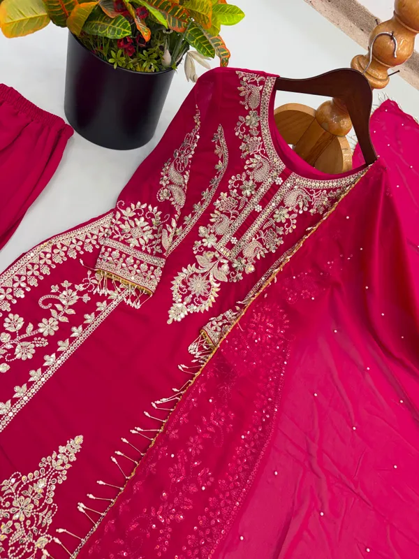 Faux_Georgette_Heavy_Embroidery_Sequence_Work_Set