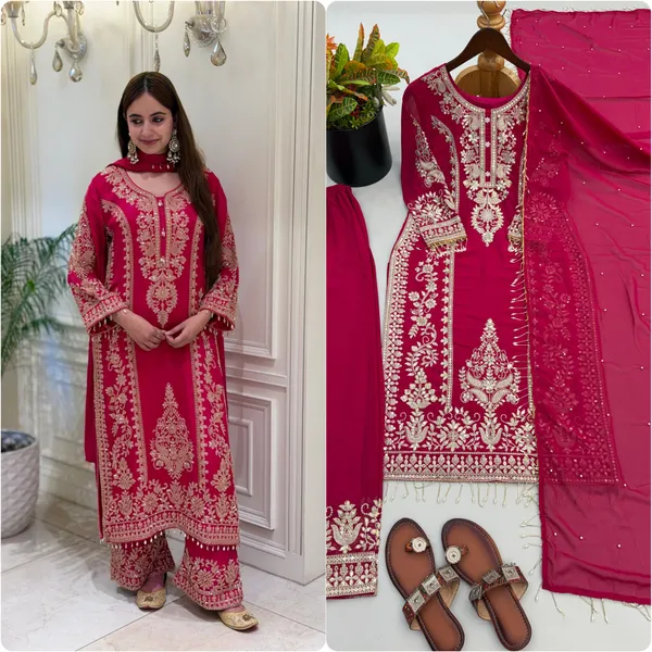 Faux_Georgette_Heavy_Embroidery_Sequence_Work_Set