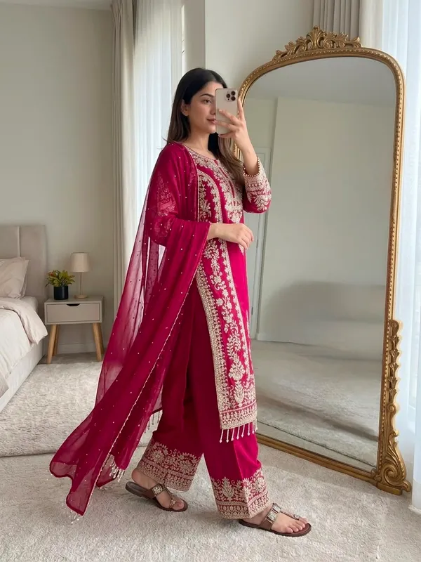 Faux_Georgette_Heavy_Embroidery_Sequence_Work_Set