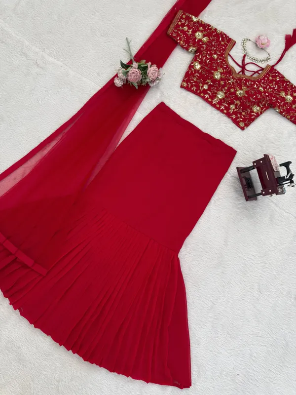 Faux_Georgette_Lehenga_Saree_with_Choli_&_Dupatta
