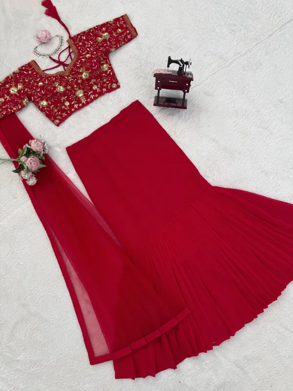 Faux_Georgette_Lehenga_Saree_with_Choli_&_Dupatta