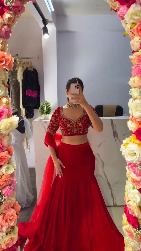 Faux_Georgette_Lehenga_Saree_with_Choli_&_Dupatta