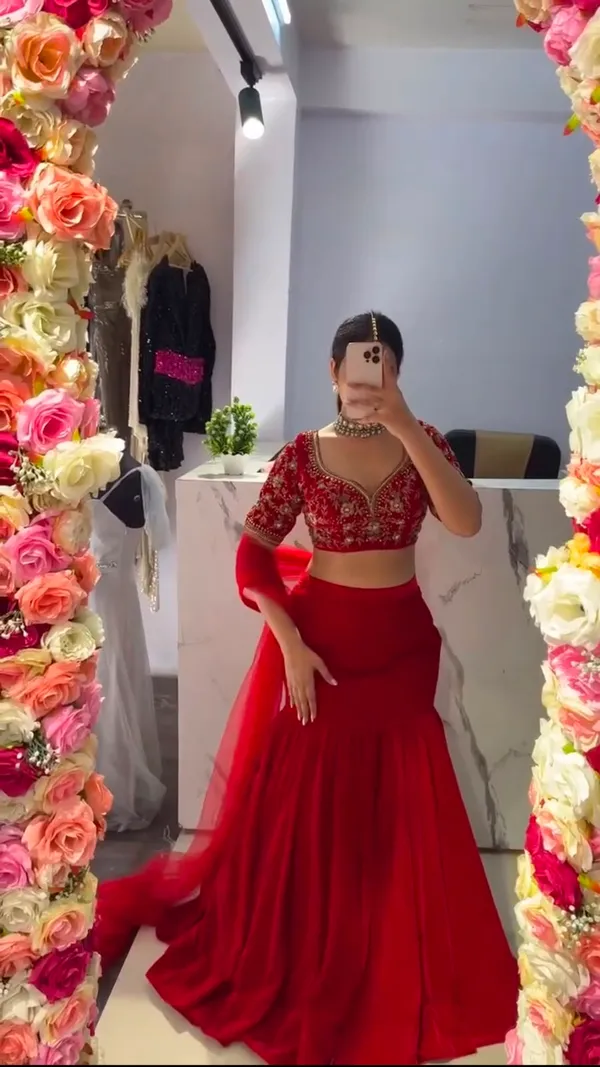 Faux_Georgette_Lehenga_Saree_with_Choli_&_Dupatta