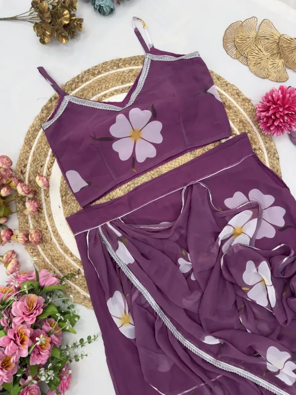 Faux_Georgette_Ruffle_Ready_to_Wear_Saree_with_Blouse